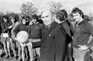 Sir Alf Ramsey taking over at Birmingham City training ground. 3rd November 1977