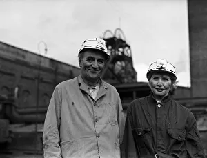 Sir Bernard and Lady Docker visited the Water Haigh Colliery, near Leeds