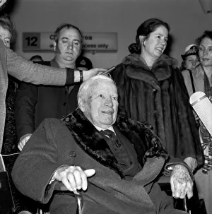 Sir Charlie Chaplin and wife Dona. January 1975 75-00204