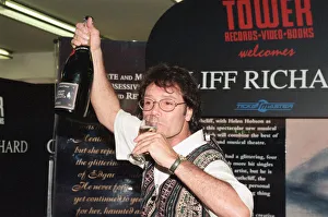 Sir Cliff Richard at Tower Records in Londons Piccadilly Circus