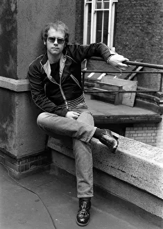 Sir Elton John 1972 Pictures taken for Jack Bentley Feature in the Sunday Mirror