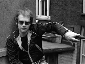 Sir Elton John 1972 Pictures taken for Jack Bentley Feature in the Sunday Mirror