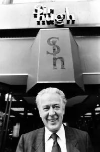 Sir Hugh Fraser, pictured outside his store Sir Hugh in Glasgow