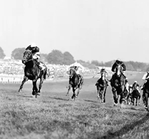 Sir Ivor with Lester Piggott wins the Derby at Epsom 30th May 1968