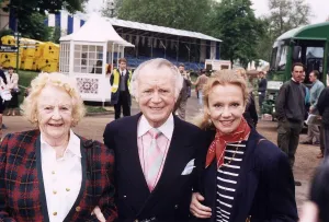 Sir John Mills Actor With His Daughter Actress Hayley Mills And His Wife