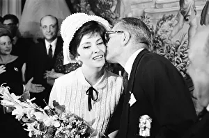 Kiss Prints: Sir Laurence Olivier at the Italian Embassy in Grosvenor Square, London