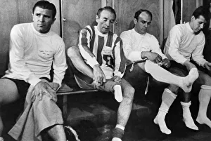 Socks Prints: Sir Stanley Matthews pictured before his testimonial at Stoke Citys Victoria Ground