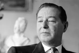 Sir Terence Rattigan, May 1964, Screen Writer. Pictured at home at his London Eaton