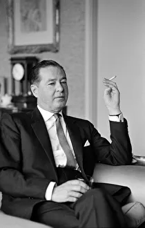 Sir Terence Rattigan, May 1964, Screen Writer. Pictured at home at his London Eaton