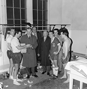 Sir Walter Winterbottom England manager November 1962 with England players