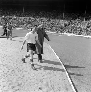 Sir Walter Winterbottom England manager with Warren Bradley