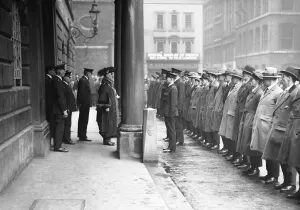 1926 Prints: Sir William Pryke the Lord Mayor of London addressing City of London special constables