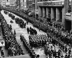 00204 Prints: Sir Winston Churchill funeral cortege in Fleet Street 1965 on it