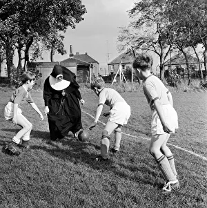 Sister Gabriel, chief coach, manager and trainer of the St Joseph