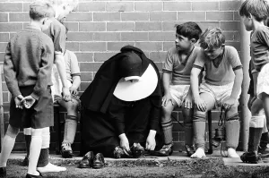 Sister Gabriel, chief coach, manager and trainer of the St Joseph