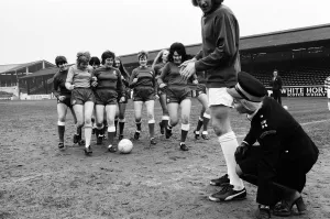 Sixteen traffic wardens of the Shepherds Bush area have formed their own ladies football