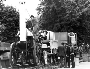 Curiosity Prints: A full size replica of George Stephensons famous locomotive Rocket