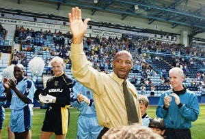 West Brom Prints: Sky Blue legend Cyrille Regis thanked fans for their support as he took a bow