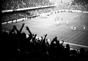 Sky Blue players Celebrate a goal during the Coventry City v Bristol City game