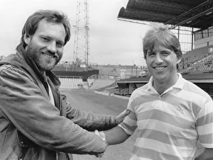 Sky Blues new boys: Martin Jol and Bob Latchford(right) get acquanted after joining