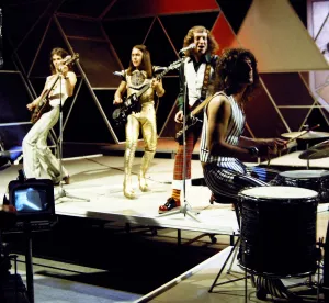 Slade - Pop Group seen here during rehearsals for the BBC television programme Top