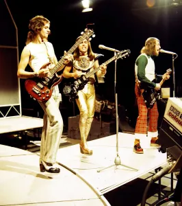 Slade - Pop Group seen here in rehearsals at the White City studios of Top of