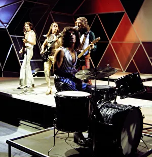 Slade - Pop Group seen here in rehearsals at the White City studios of Top of