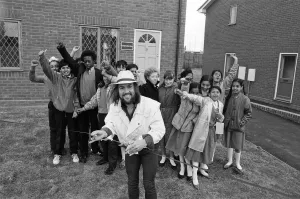 Slade star Dave Hill tried not to bring the house down
