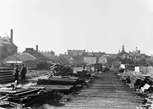 01043 Prints: Slum clearance in Uxbridge to make way for the new Underground station circa 1936