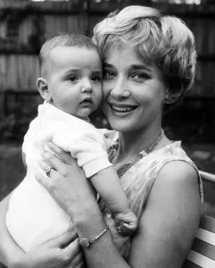 Adoption Prints: Slyvia Syms Actress - May 1962 with her adopted son Mark Benjamin