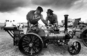 Two Men Only Prints: Small is beautifull... Richard Doran (left) makes final adjustments to his miniature