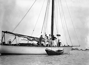 00094 Prints: The small cutter ship Keith after crossing from Nova Scotia to England in twenty five