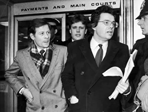 Snooker player Alex Hurricane Higgins leaving Preston Magistrates Court after