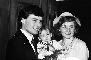 Groom Prints: Snooker player Jimmy White with his wife Maureen and daughter Lauren shortly after their