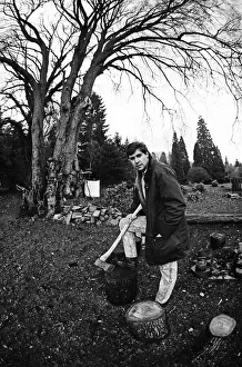 01212 Prints: Snooker player Tony Knowles at his house near Lake Windermere in the Lake District