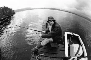 01212 Prints: Snooker player Tony Knowles at his house near Lake Windermere in the Lake District
