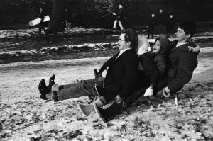 Cold Prints: Snow scenes on Richmond Hill and Park. 26th December 1970