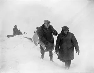Buried Prints: Snow scenes Wensleydale Yorkshire District surveyor C H Pauli