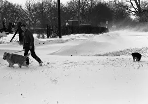 Snow on Styvechale Common, Coventry. 3rd January 1963