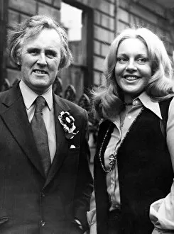 Images Dated 23rd October 1973: SNP Party chairman and Edinburgh North candidate William Wolfe with Margo MacDonald
