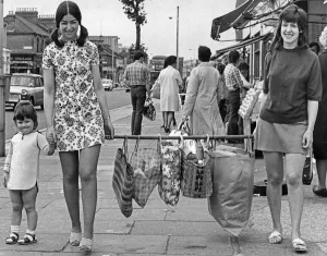Social distancing 1970s style. 16th July 1972 On with your black cloaks