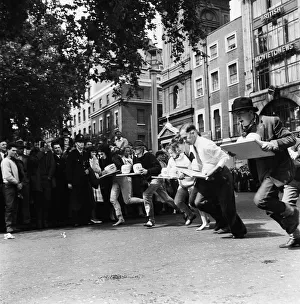 Soho Fair and Carnival started to-day with a record entry in the the Carnival procession