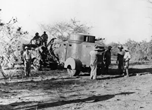 Soldiers of the Gold Coast regiment of the Ghanaian Army takes the town of Bullo Erillo