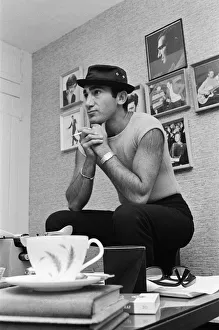 01512 Prints: Songwriter and composer Lionel Bart in his flat in South Kensington