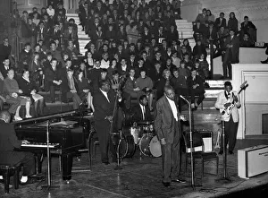 Musicians Prints: Sonny Boy Williamson singing during the American Folk Blues Festival at the Birmingham