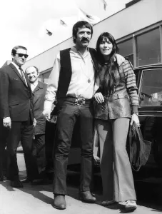 00121 Prints: Sonny And Cher American Folk Singing Duo arriving to appear in the Tom Jones Television