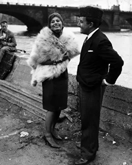 Sophia Loren Actress With Actor Comedian Peter Sellers On Location For The Film