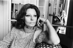 Leopard Print Prints: Sophia Loren - Actress and Filmstar pictured in a London hotel