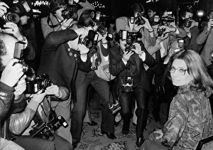 Men And Woman Prints: Sophia Loren actress at the promotion for her new Sophia range of perfume in April 1982