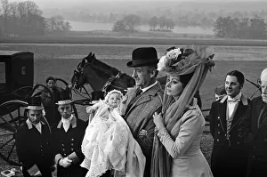 Sophia Loren and David Niven filming Lady L'with baby Simon, aged 9 months